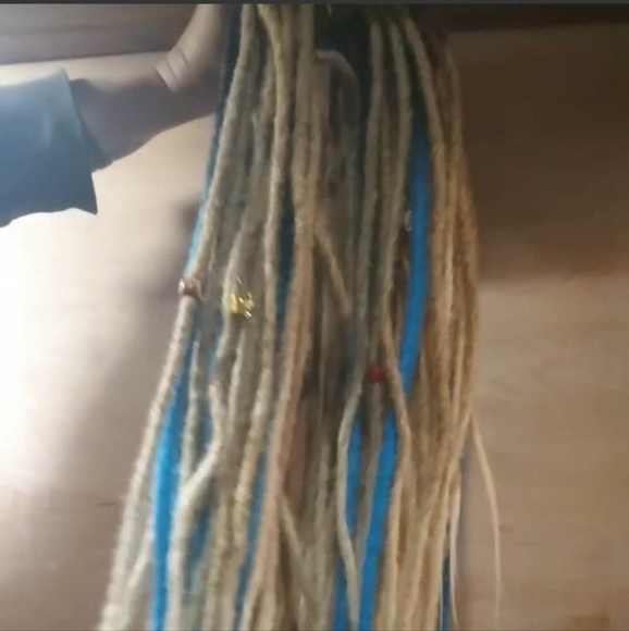 Hair Synthetic Hair And Wool Dread Extensions Poshmark